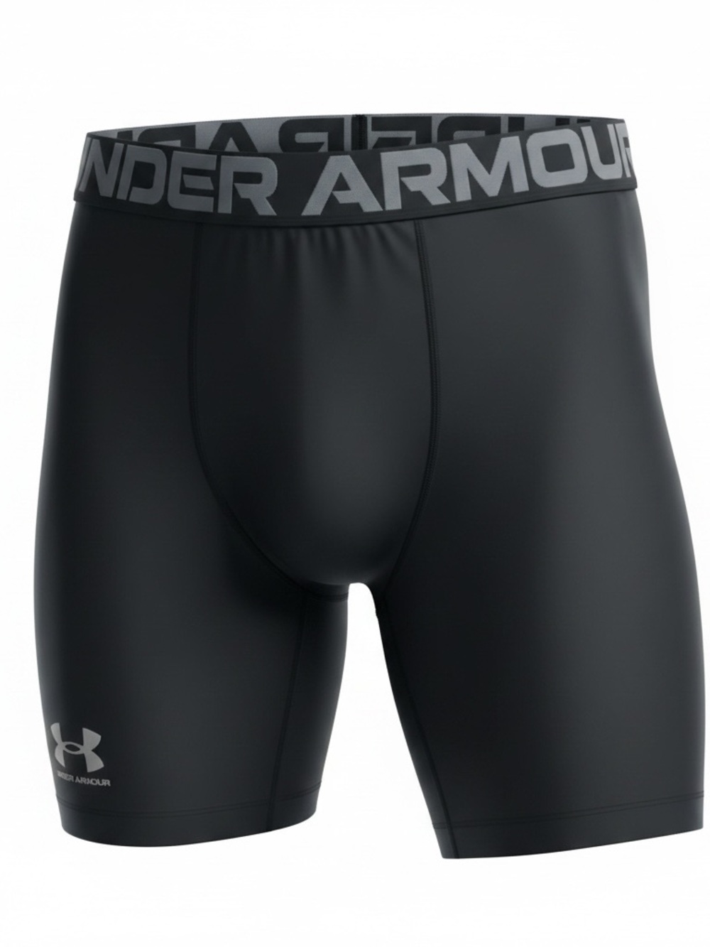 Under Armour Black Men's Compression Boxer Briefs with Branded Waistband